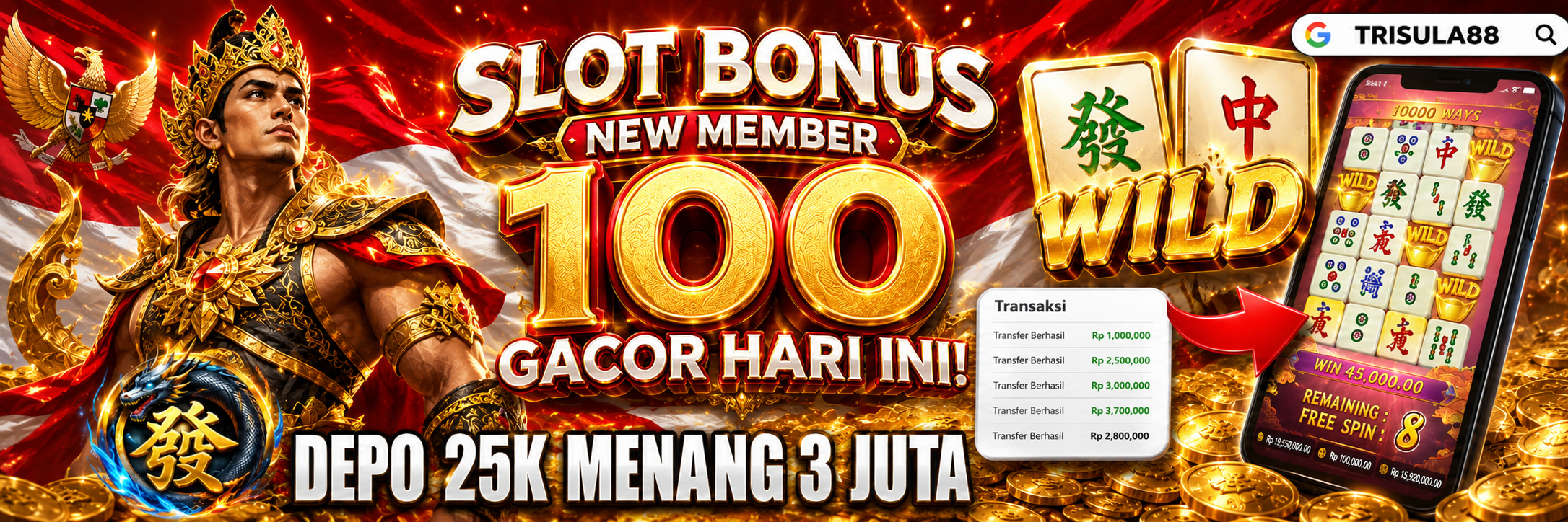 Slot Bonus New Member 100